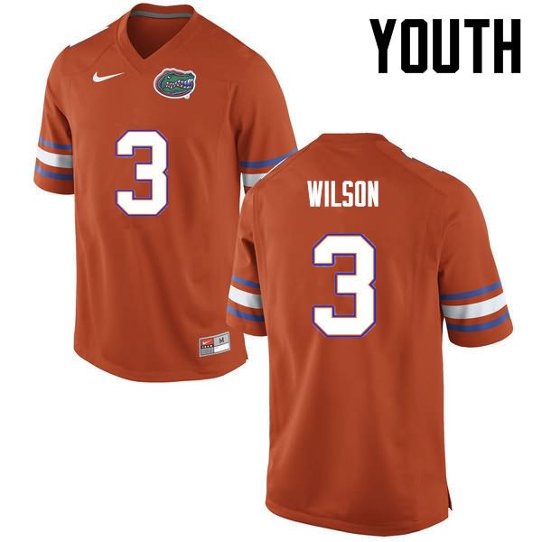 Youth NCAA Florida Gators Marco Wilson #3 Stitched Authentic Nike Orange College Football Jersey AJO7265EG